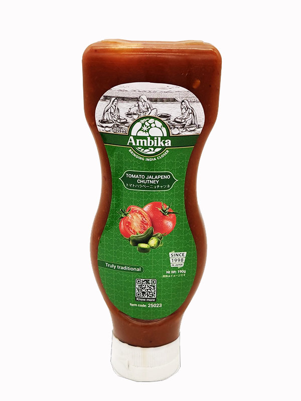 Ambika Tomato Jalapeno Chutney 190g - Click Image to Close